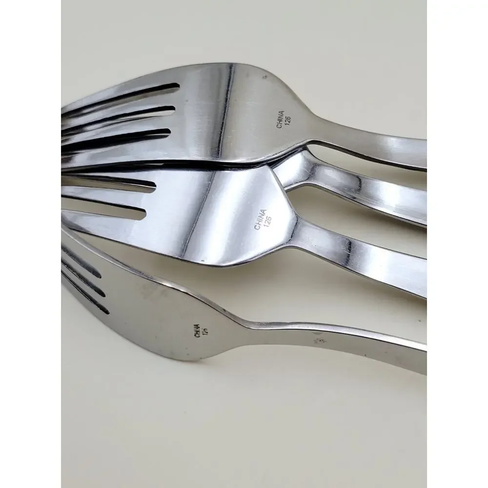 Set of 4 Oneida MADELINE Salad Fork Stainless Steel Flatware